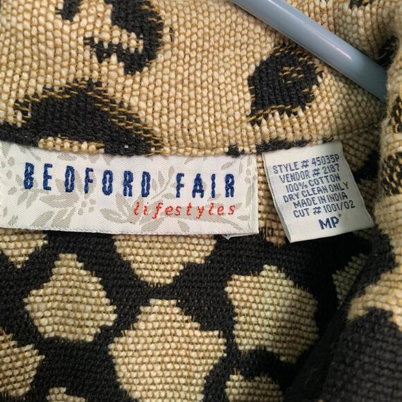 Bedford Fair Lifestyle Women’s Vintage Cotton Tapestry Animal Print Overcoat MP - Picture 4 of 5